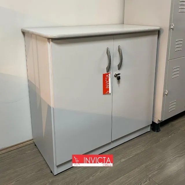 Armário baixo cinza para Escritório/Home Office