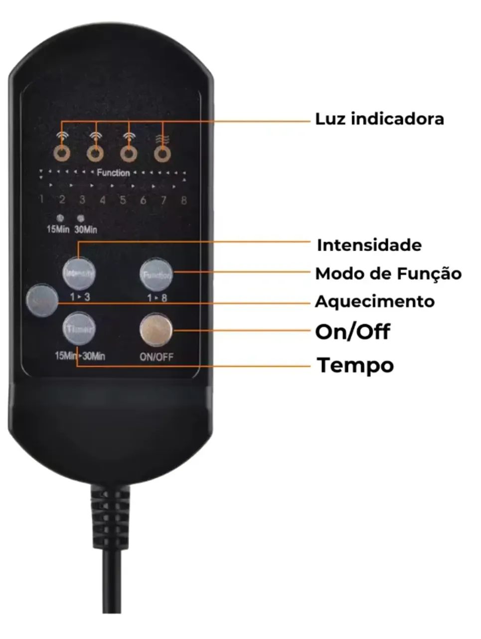 Assento Massageador para as costas, pescoço. Escritório, carro, cama, sofá, COM aquecedor. - Foto 4