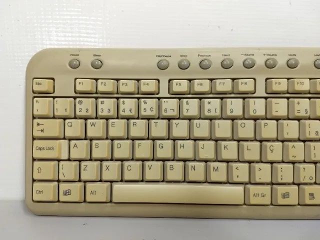 Teclado Antigo Ps2 Retro Pc Computador 5v6 Funciona (Usado) - Foto 3