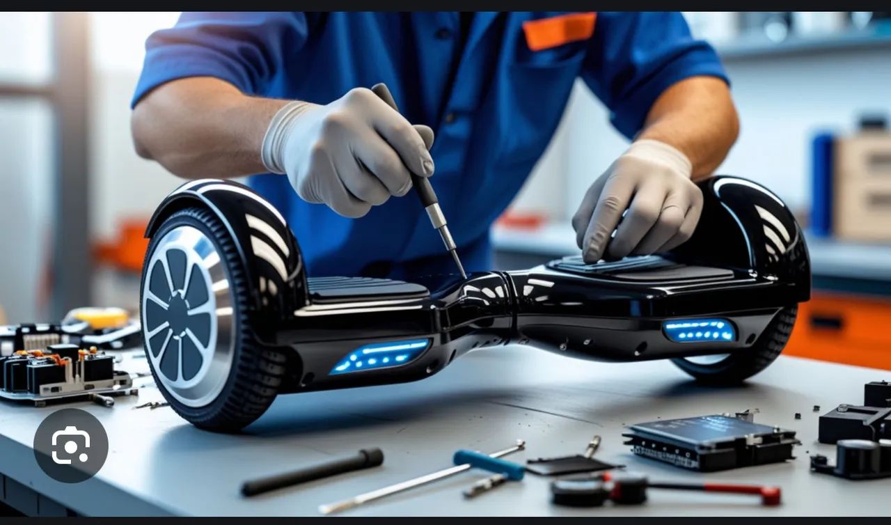 Manutenção em hoverboard patinete elétrico e scooter elétrica e robô de limpeza.