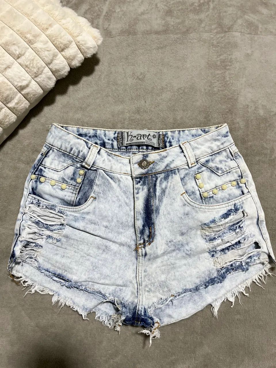 Shorts jeans feminino
