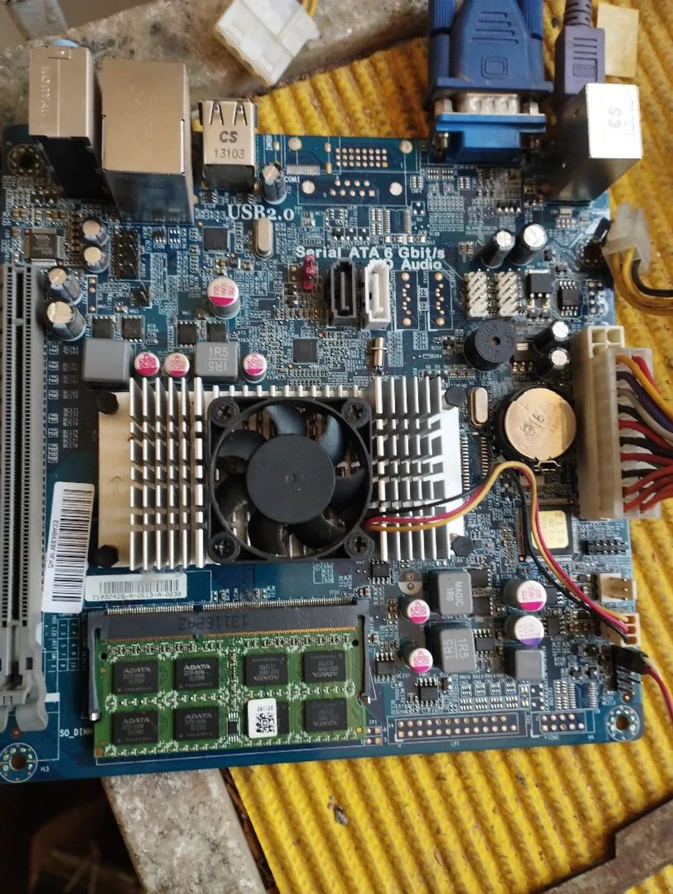 Placa mãe super compacta Intel Celeron cpu847 1.10ghz DD3 ram4gb - Foto 4