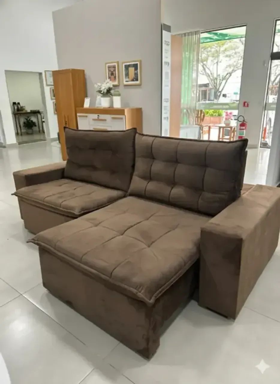 Sofá londres retratil e reclinavel no estoque 