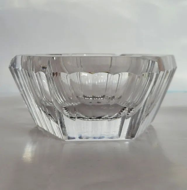 Cinzeiro de Cristal Val Saint Lambert Lapidado - Foto 3