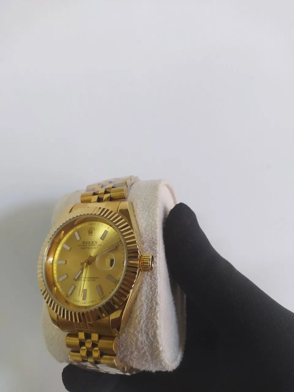 Relógio Dourado Pulseira de Aço Inoxidável  - Foto 3