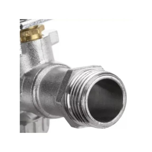 Torneira Esfera Jardim C/ Bico Uso Geral 1/2 X 3/4 Metal Acabamento Polido brilhante Cor P - Foto 3