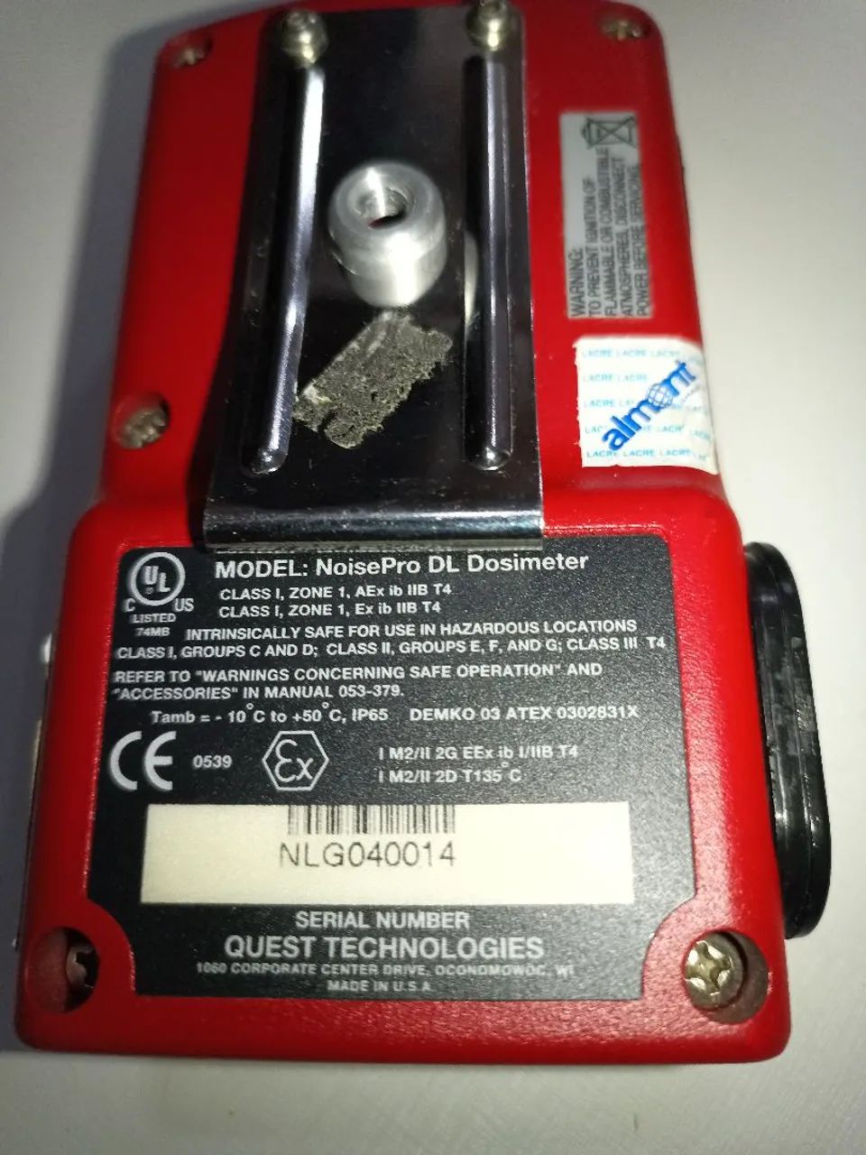 Dosímetro de ruído pessoal Quest Tecnologie  - Foto 3
