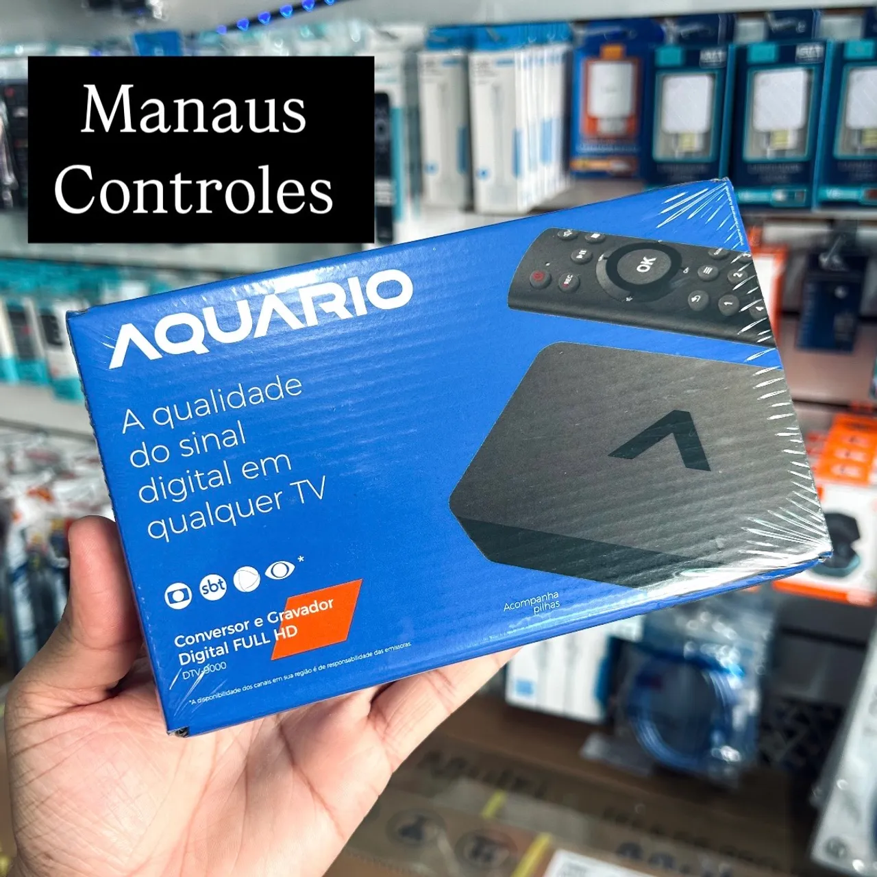Aparelho Conversor e Gravador Digital Aquário DTV-9000