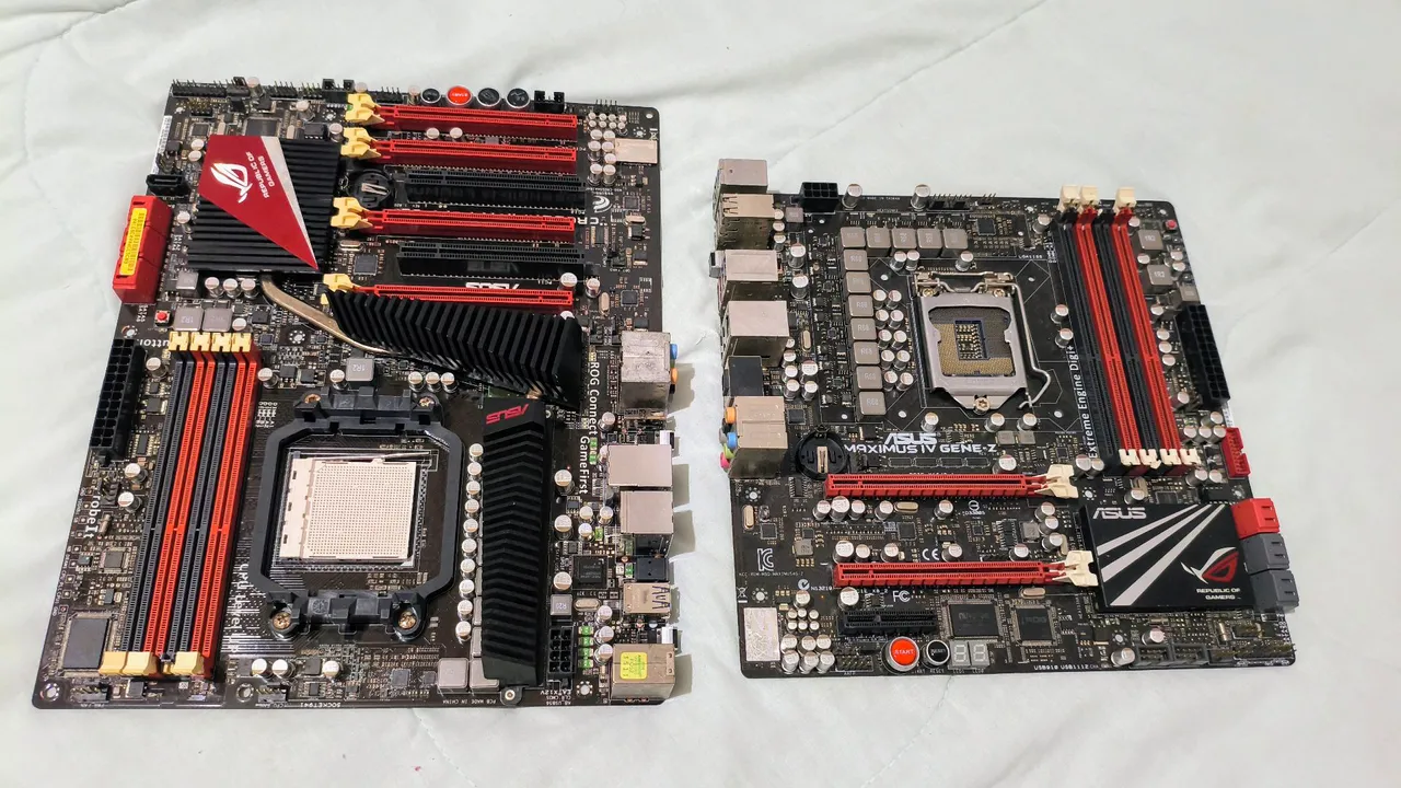 Placas Asus Maximus formula e Crosshair Formula