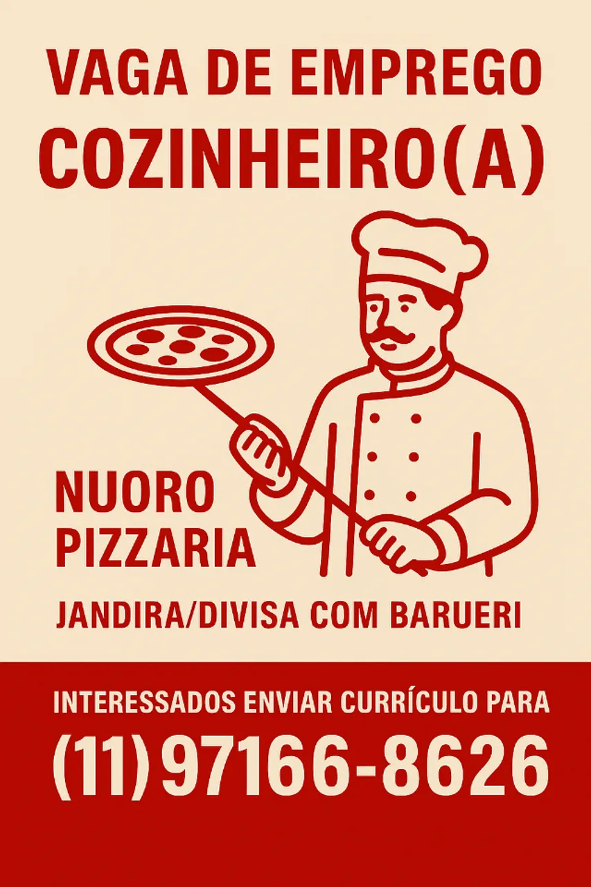 Vaga de Cozinheiro(a)