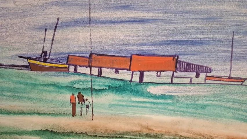  Quadro do Pintor Martins de 1987, 95 X 80 Cm, muito bem conservado.  - Foto 3