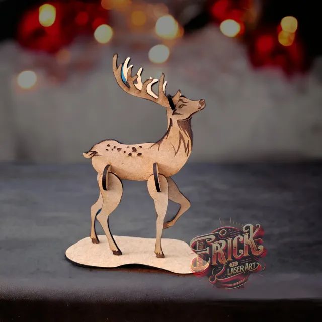 Enfeite de natal em MDF - Rena