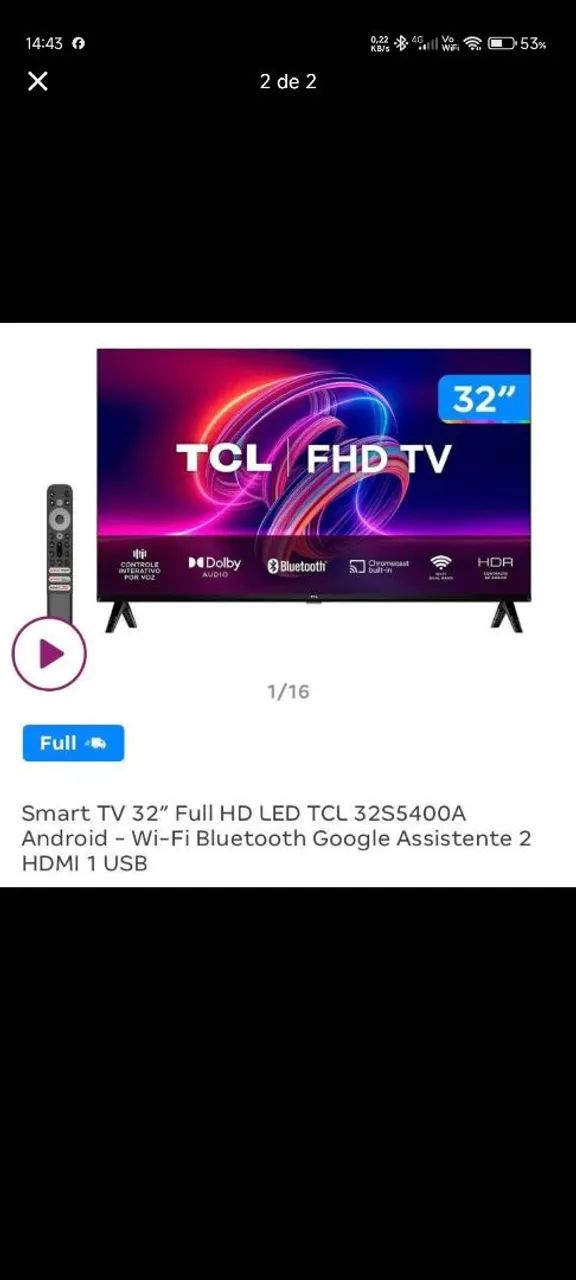 TV TCL Smart Android  - Foto 3