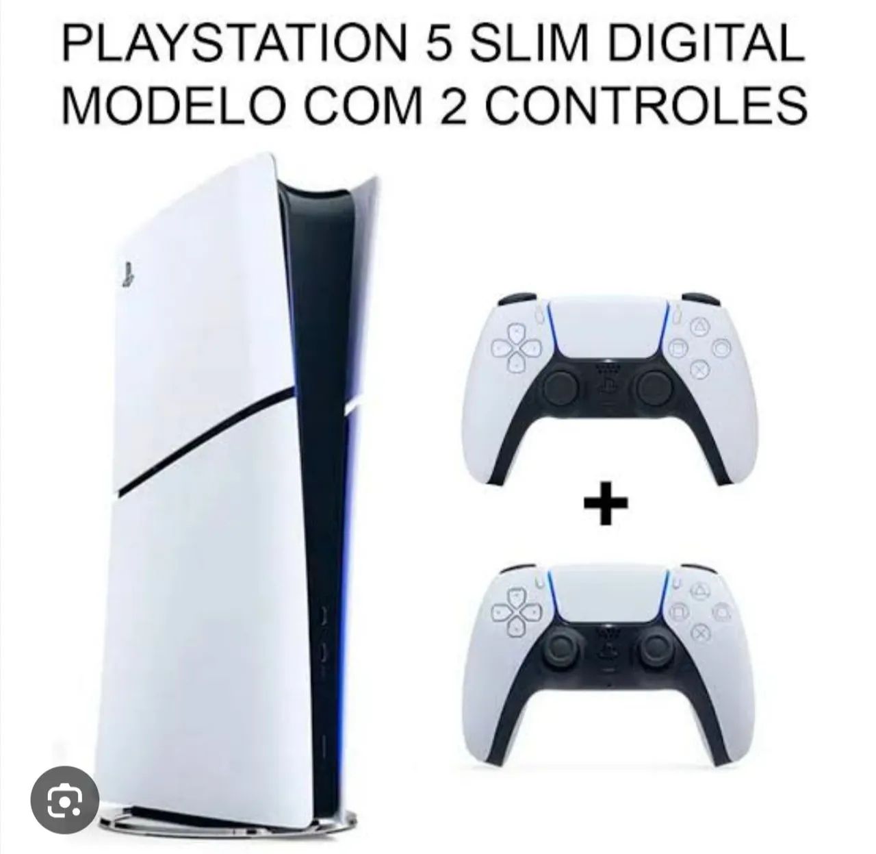 Playstation 5 Slim Digital com 2 Controles 1 tera