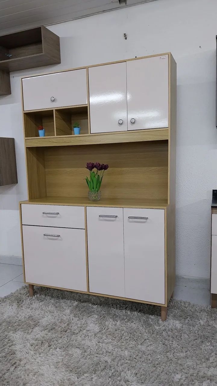 Armário de Cozinha Amadeirado 