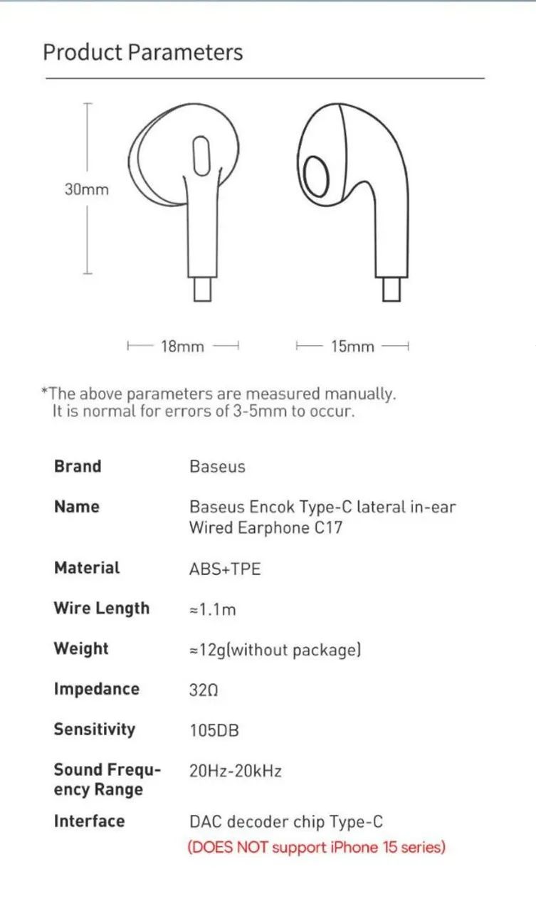 Fone de Ouvido Baseus com Fio - Áudio de Qualidade - Foto 5