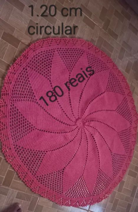 Jogo de Tapetes Crochê  - Foto 6