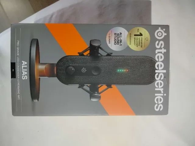 Microfone Gamer De Mesa Steelseries Alias, RGB, USB-C - 61601 - Foto 2