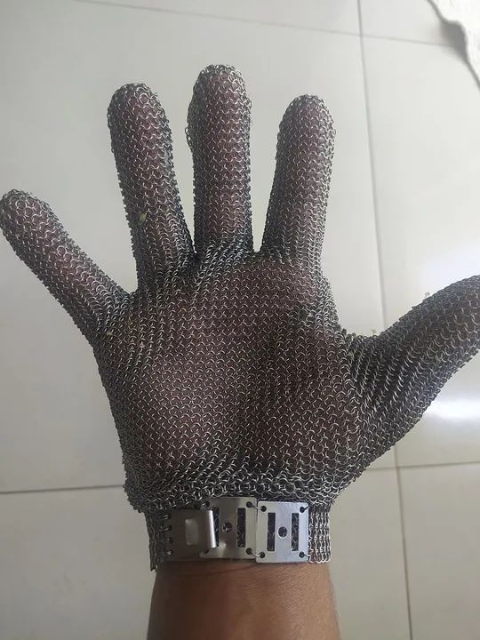 Luva de segurança em malha de aço