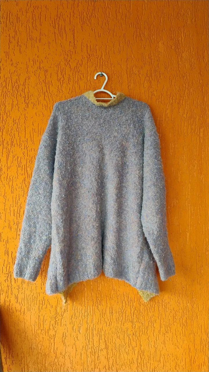 Suéter De Tricô Oversize Com Laço Zara  - Foto 5