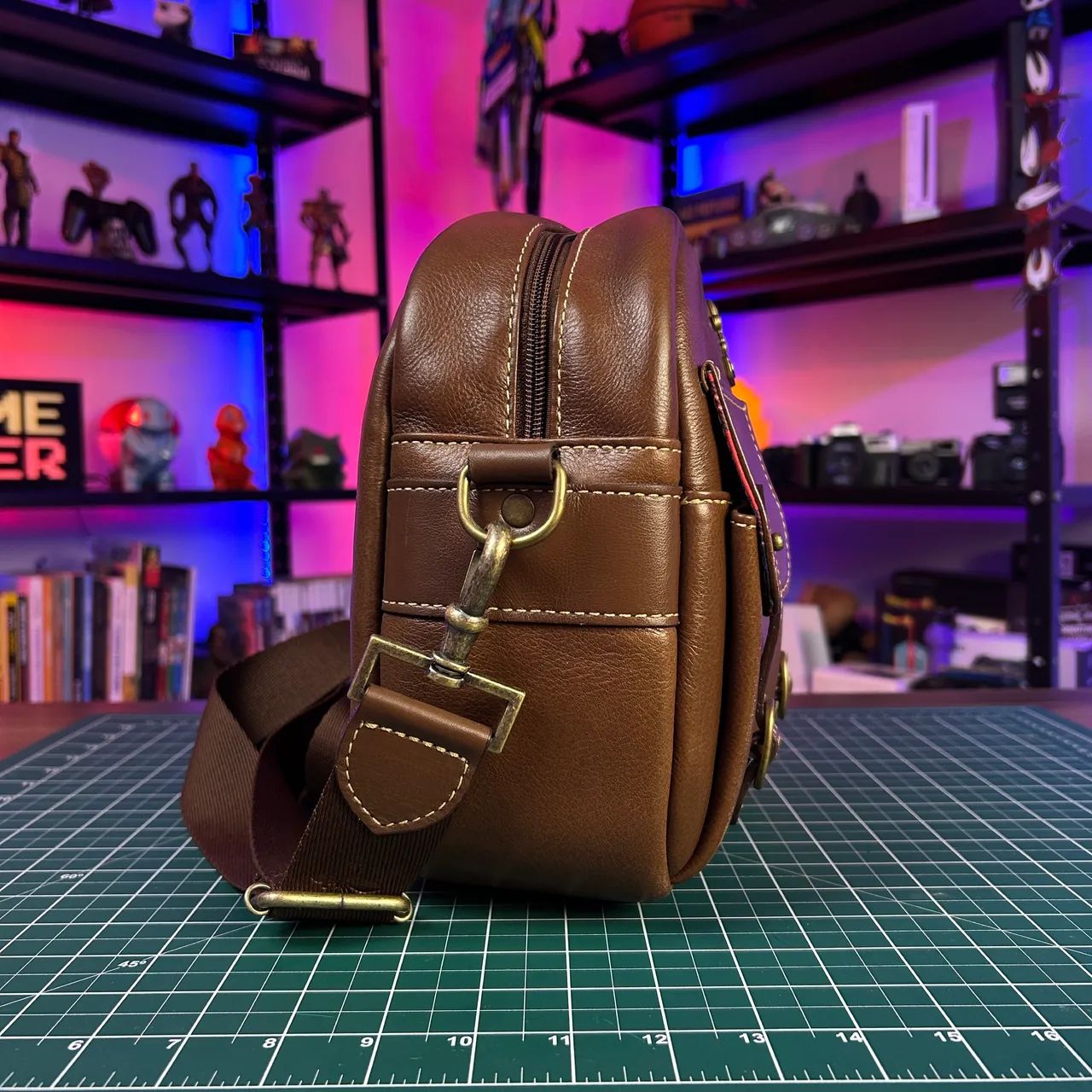 Mochila de couro para câmera - Foto 2