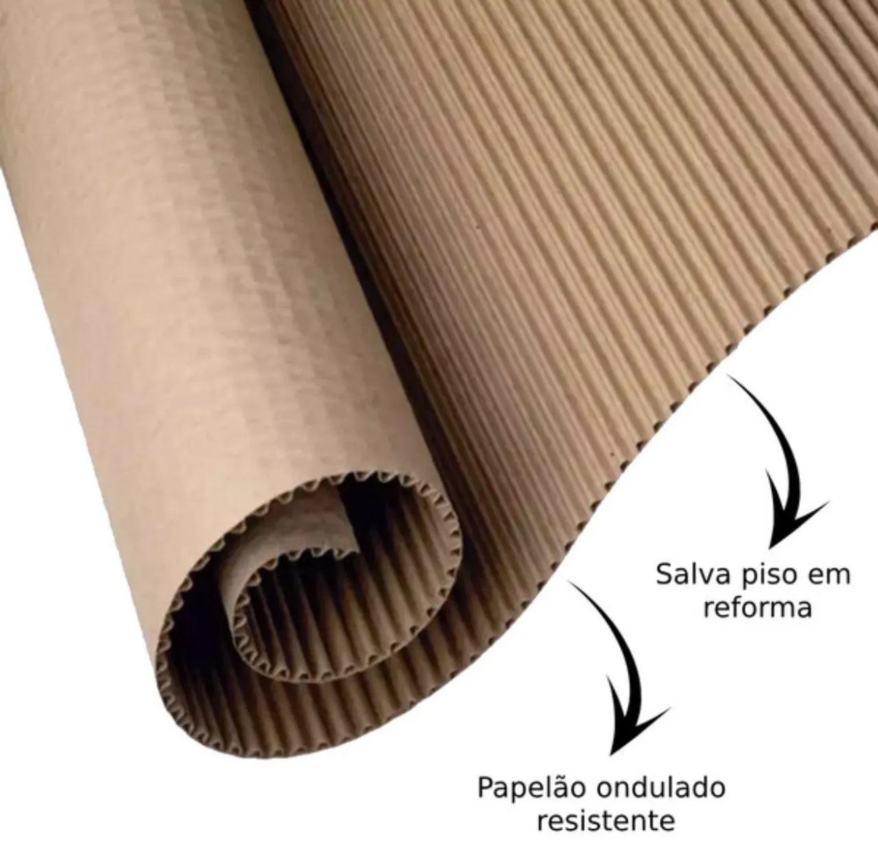 Papelão Ondulado para proteção de piso em reforma