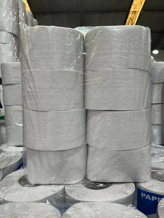 Kit Com 8 Rolos De Papel Higiênico Branco Institucional - Foto 2