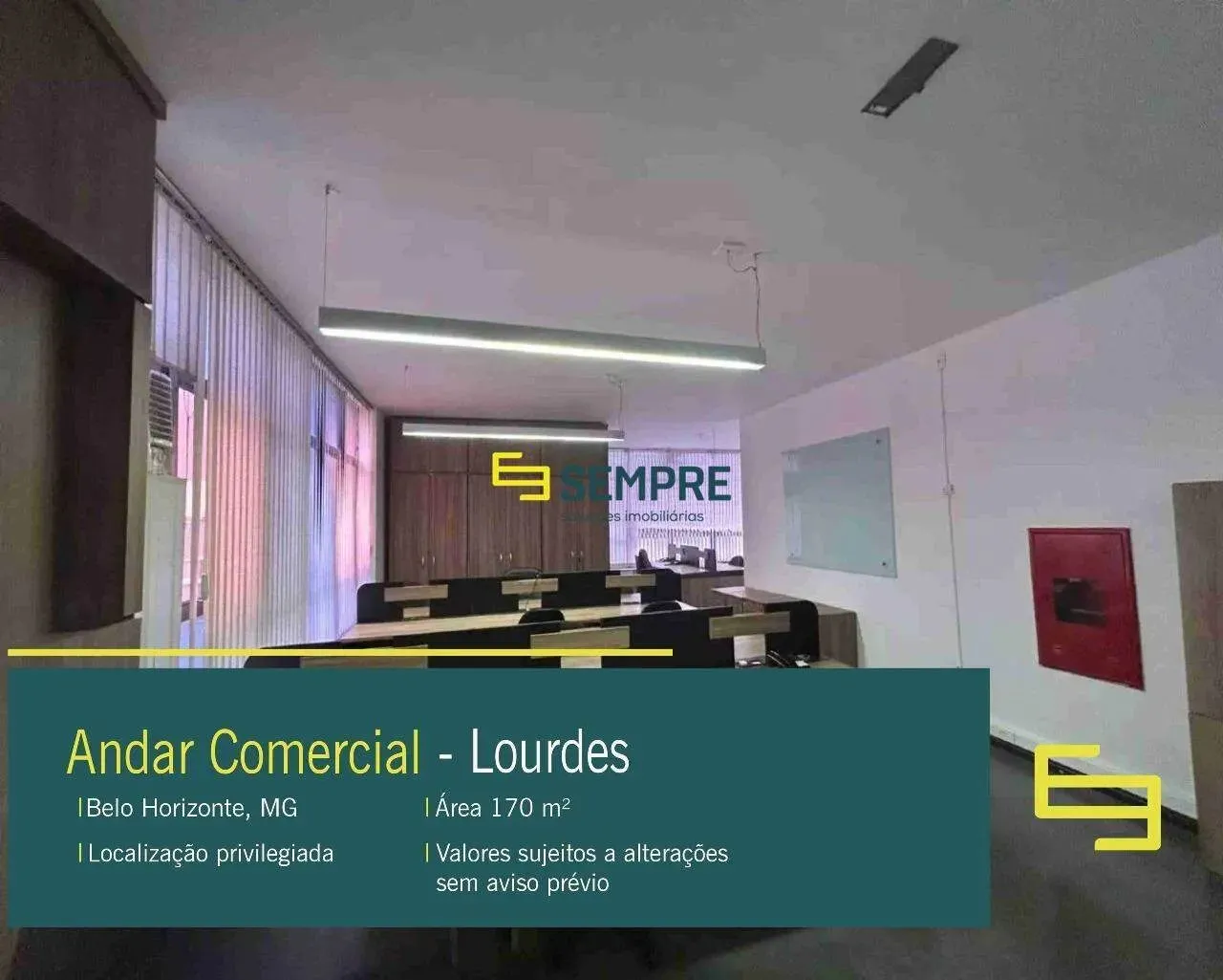 Venda de andar corporativo no Lourdes em BH - Condomínio Edifício Quartzo
