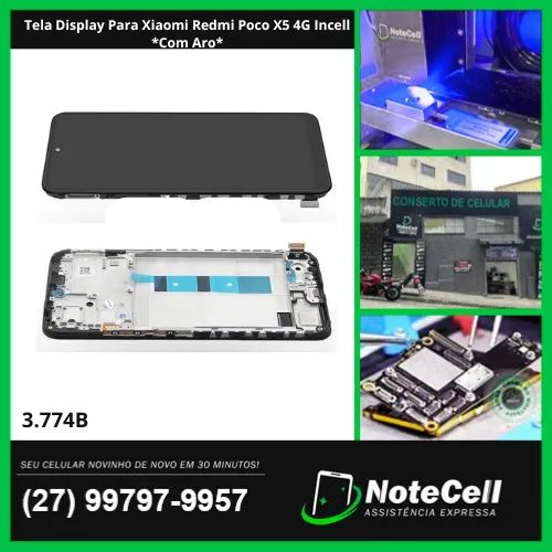 Tela Display Para Xiaomi Redmi Poco X5 4G Incell *Com Aro*- Instalação Expressa Em 30 Min!