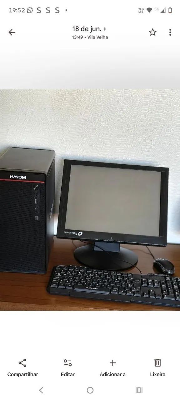 Computador com Monitor Touch Screen 