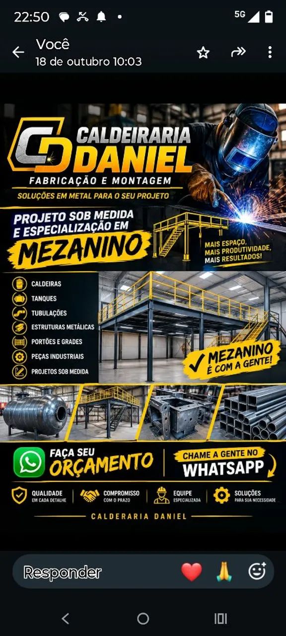 Caldeiraria e montagem 