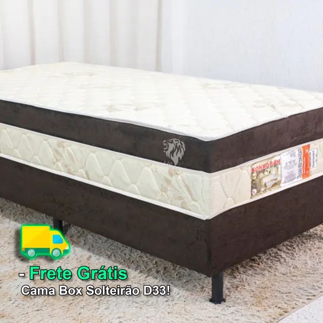Camas Box Solteirão Densidade D33, Pagamento é só no ato da Entrega!