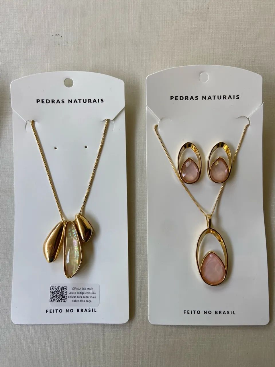 Semi joia pedras naturais 