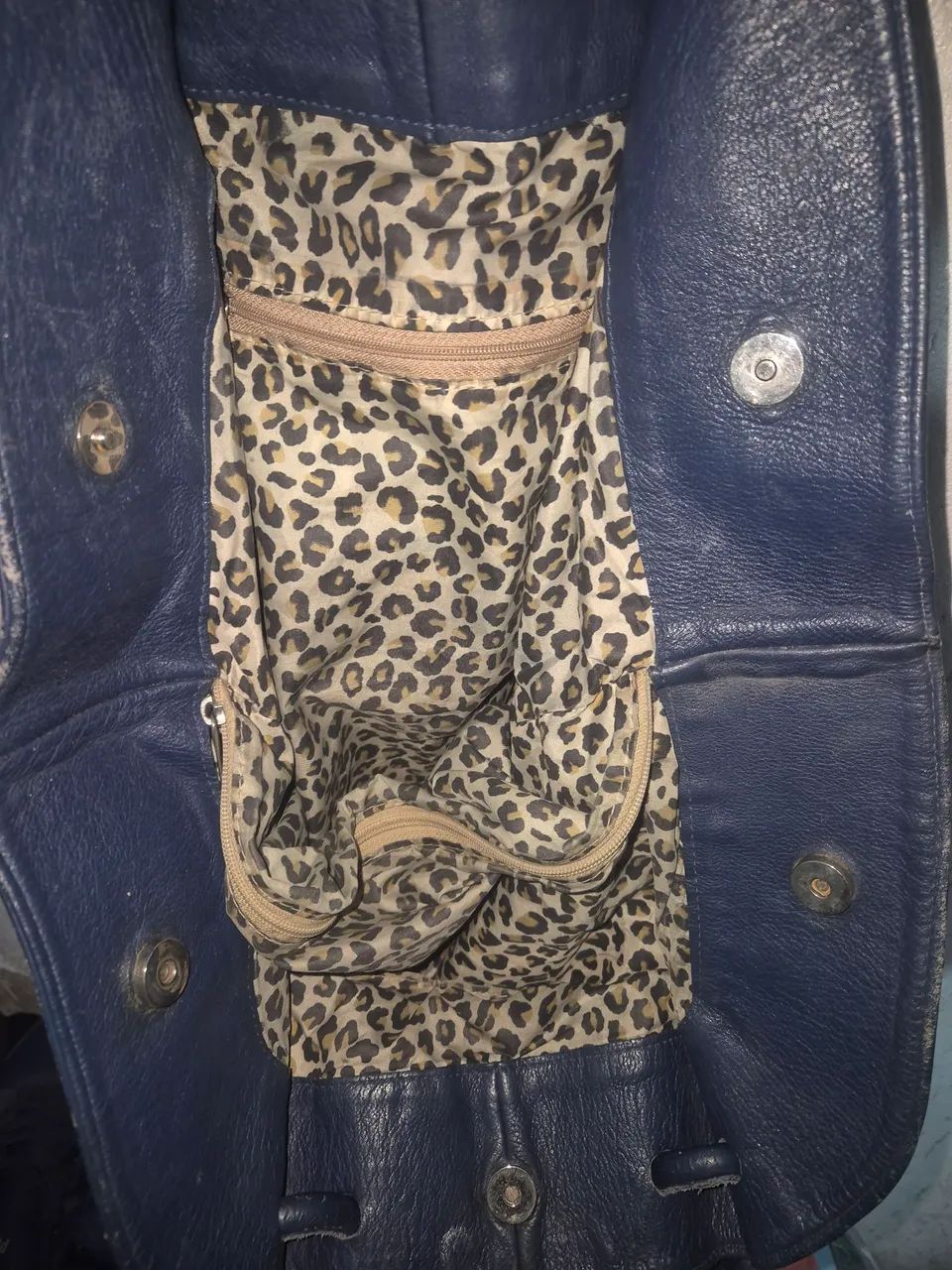 BOLSA de couro azul  - Foto 3