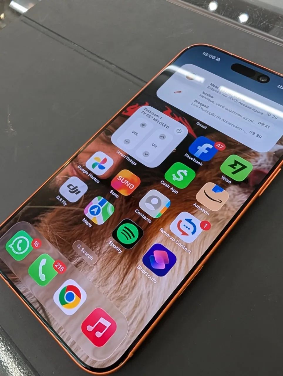 IPHONE 17 PRO MAX 256 na garantia bateria 100% - Foto 3