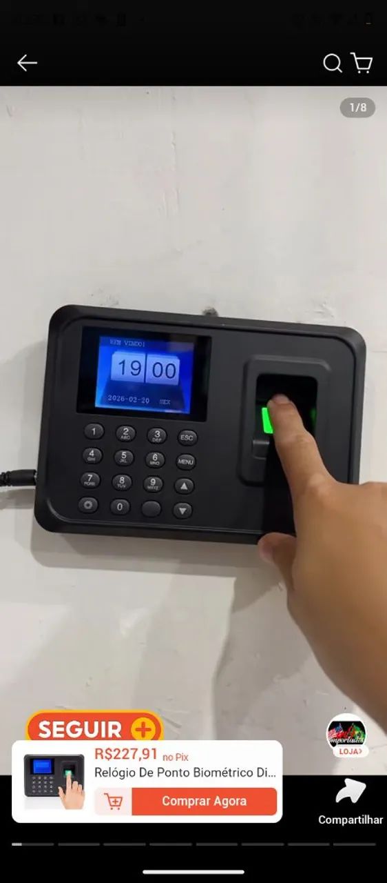 Relógio Ponto Biometrico | IT Blue