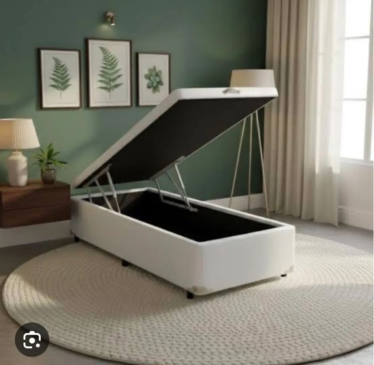 Cama Box baú solteiro 