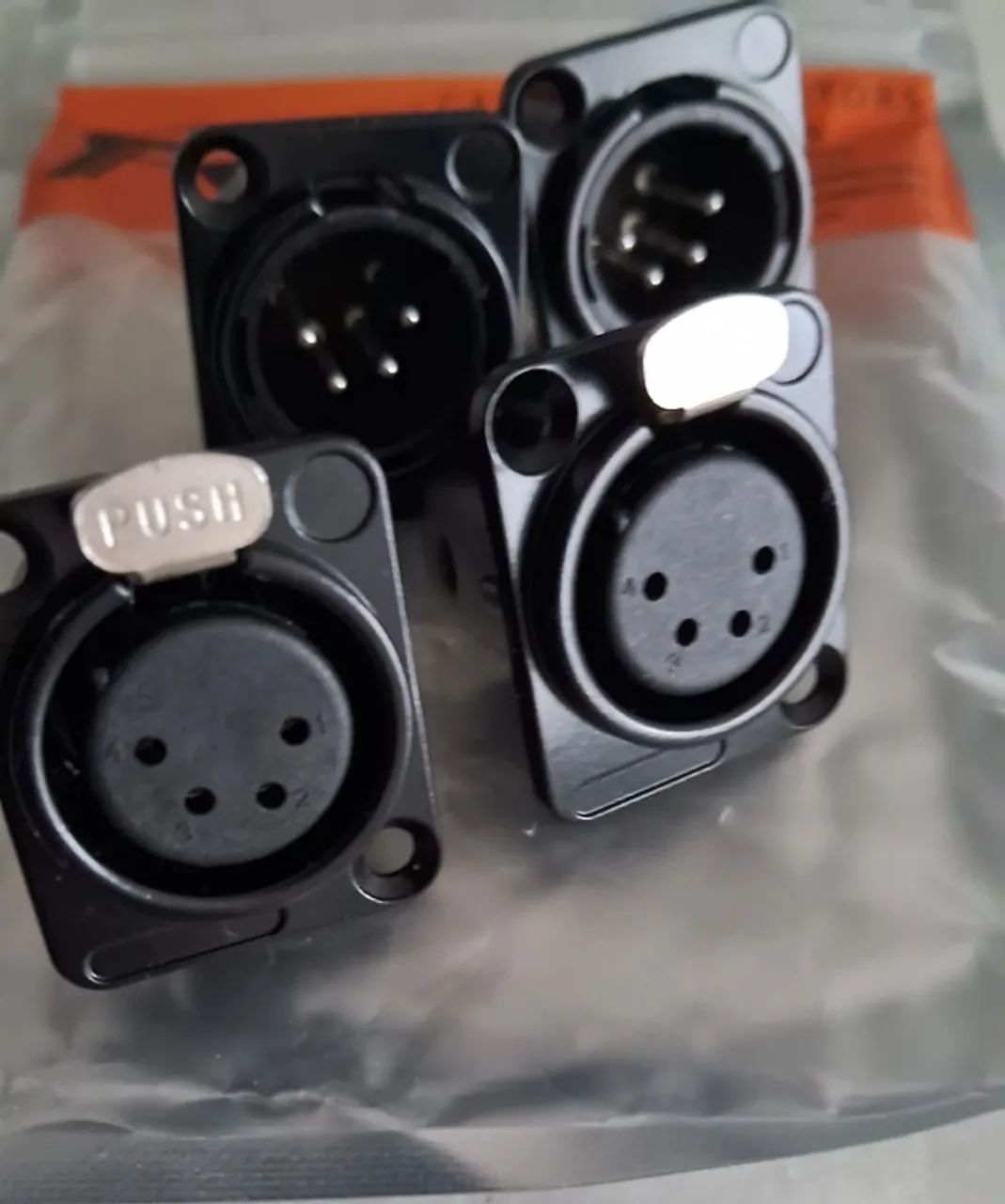 Xlr 4 Pinos + XLR 3 pinos + Chaves De Onda 3t3p + Knobs. - Foto 2