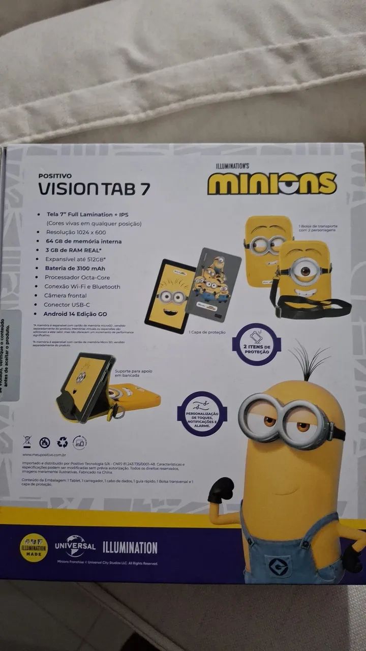 TABLET POSITIVO 7" LACRADO INFANTIL MOANA E MINIOS - Foto 3