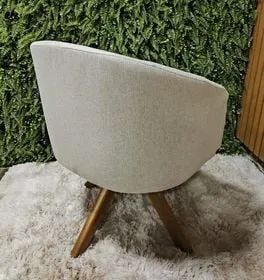Poltrona Jaspe Giratória Tecido Linho - (Oferta)!! - Foto 3