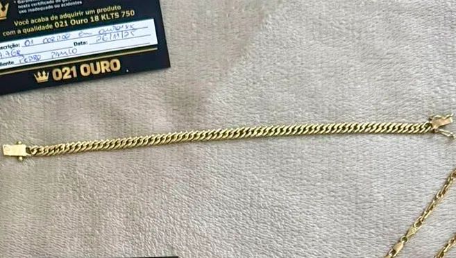 Pulseira 18k Grumet 