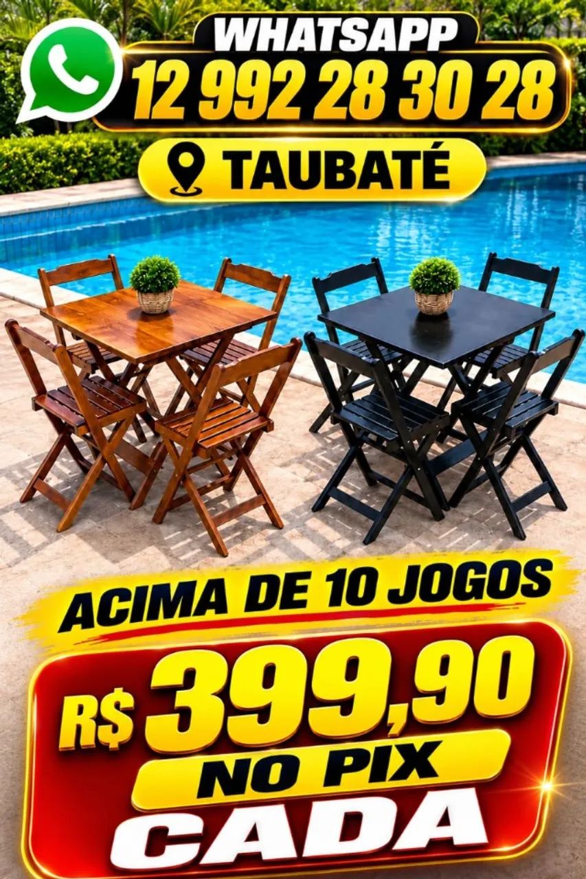 MESA DOBRAVEL PARA COMERCIO 