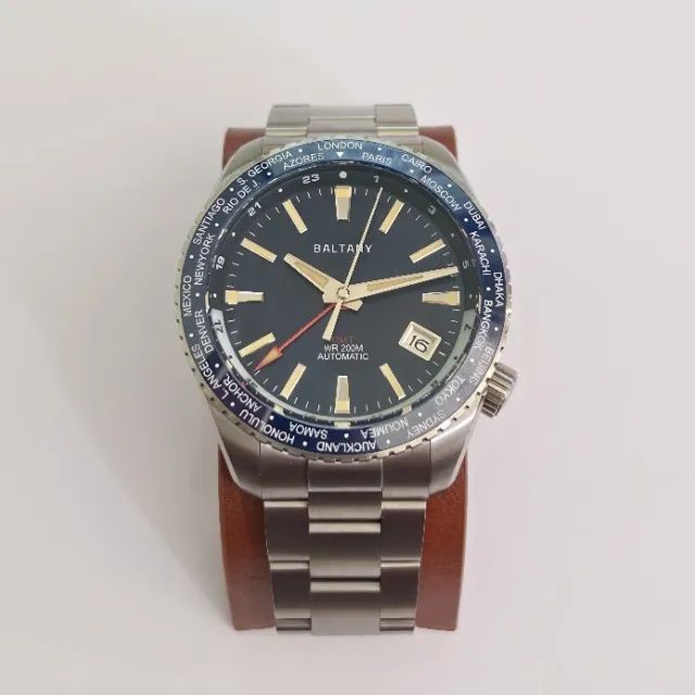 Relógio Baltany S6083 Azul Automático NH34 GMT - Foto 3