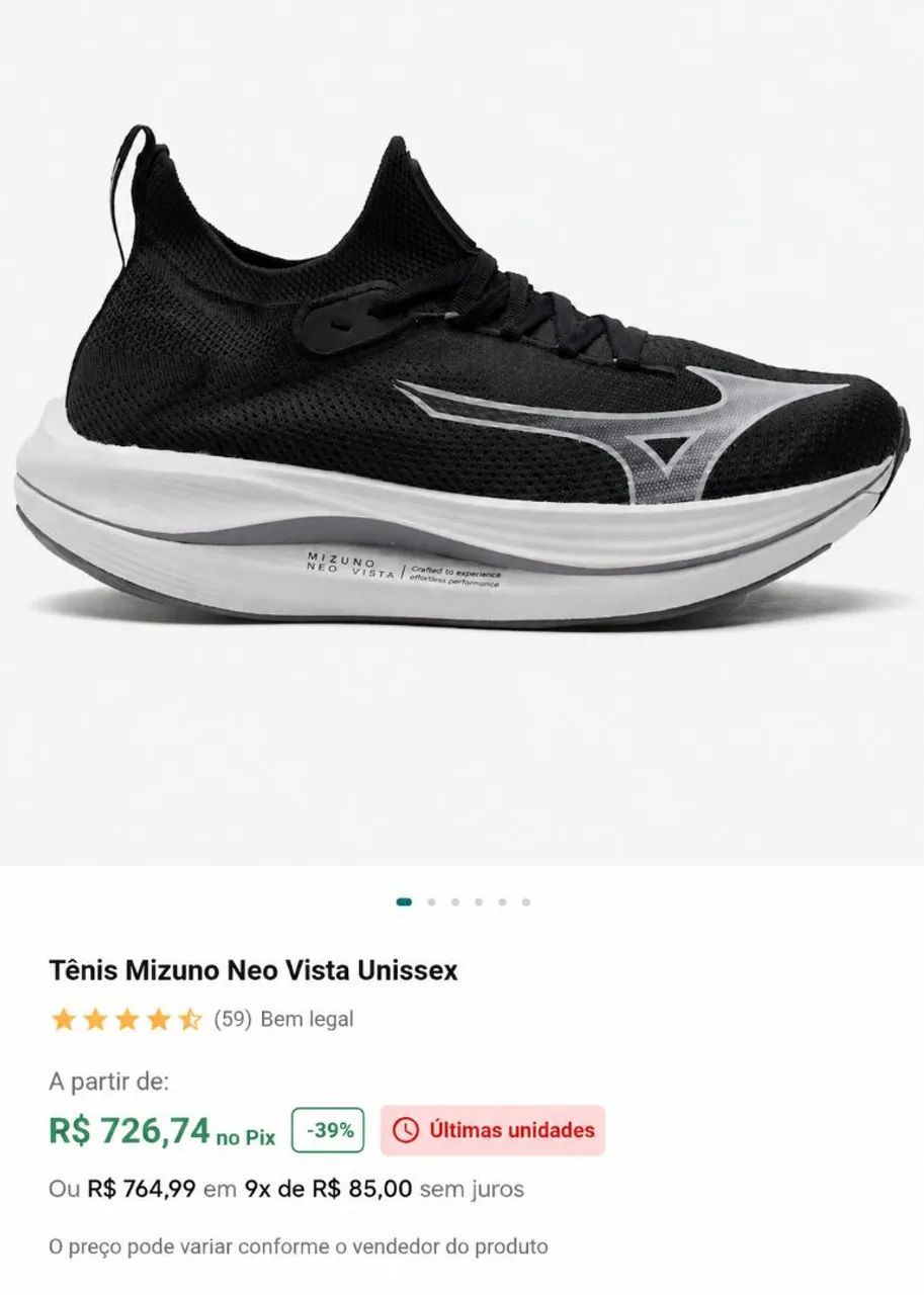 Tênis Mizuno Neo Vista 