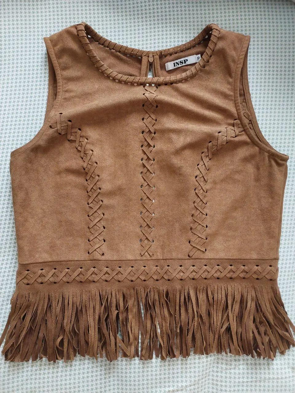 Blusa boho franjas
