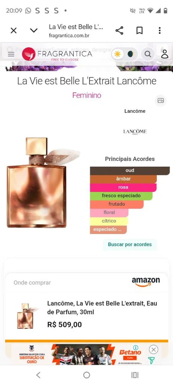 Perfume importado la vie est belle l extrait  - Foto 3