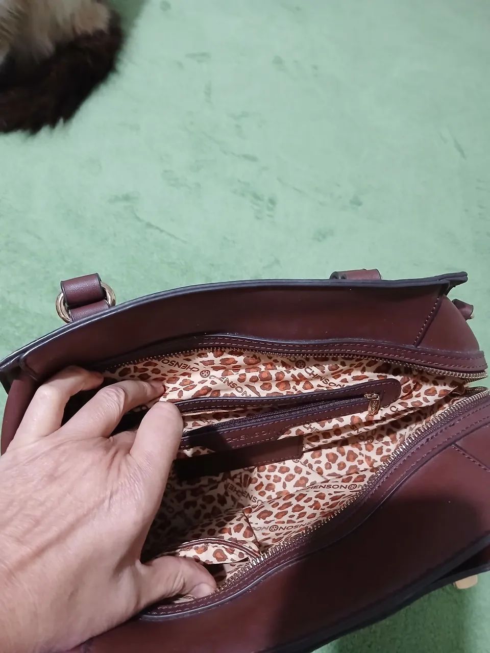 BOLSA DE MÃO MÉDIA MARROM  - Foto 4