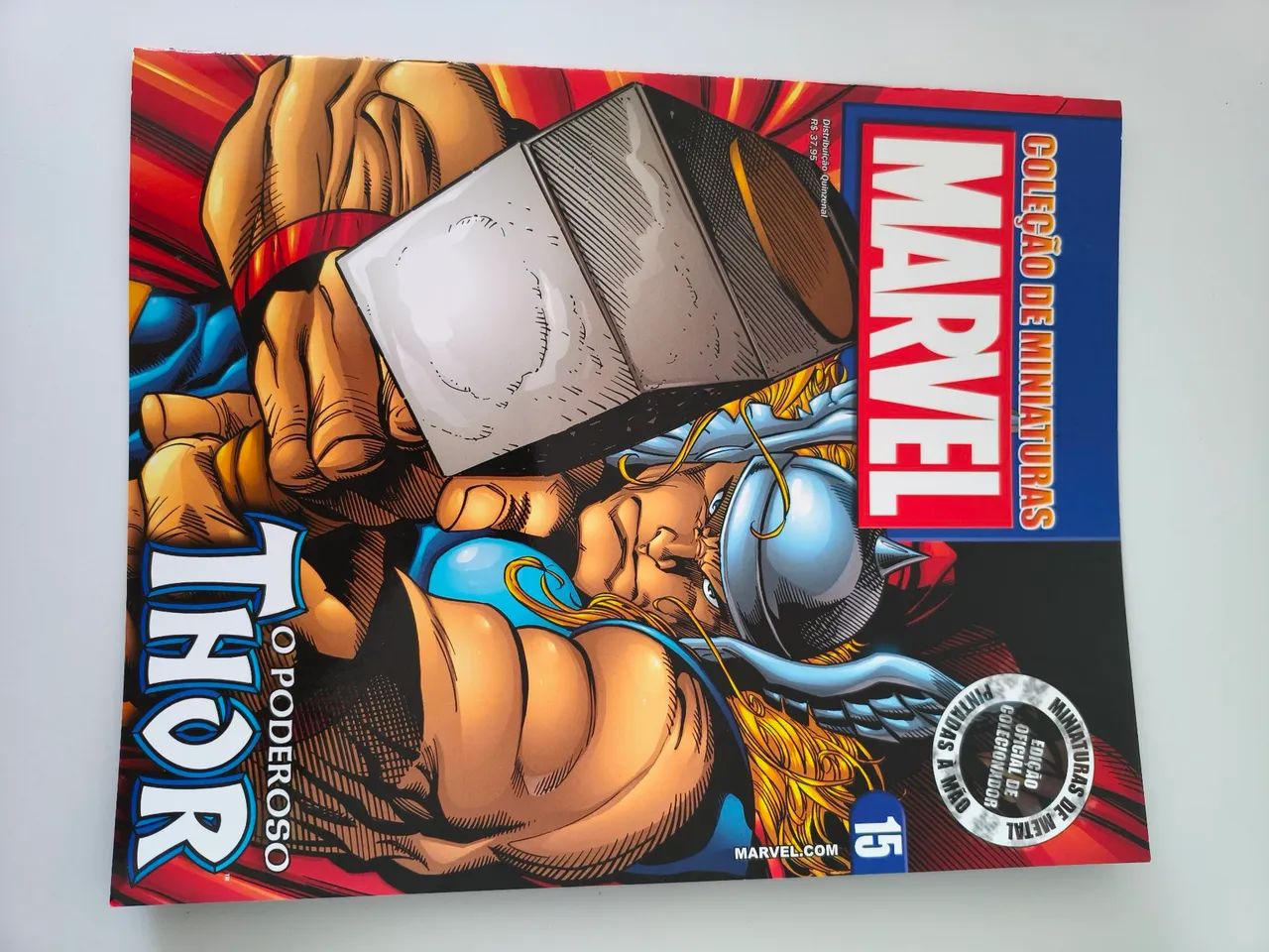 Miniatura Thor Eaglemoss Marvel #15 Metal + Caixa + Fascículo - Foto 4
