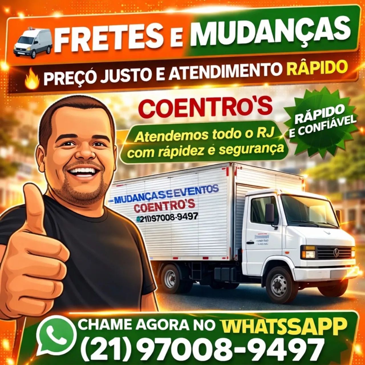 Fretes e mudanças rio de janeiro COENTRO?S