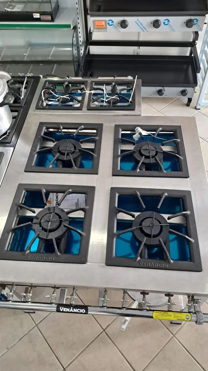 Ac fogão inox 4 bocas 40x40 Venâncio  - Foto 2